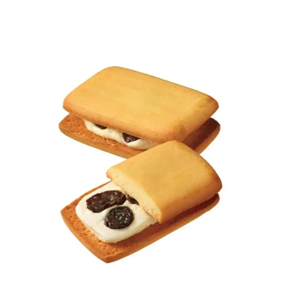 Bourbon Raisinne Rum Raisin Cream Sandwich Butter Cookies 6pcs. - Image 2