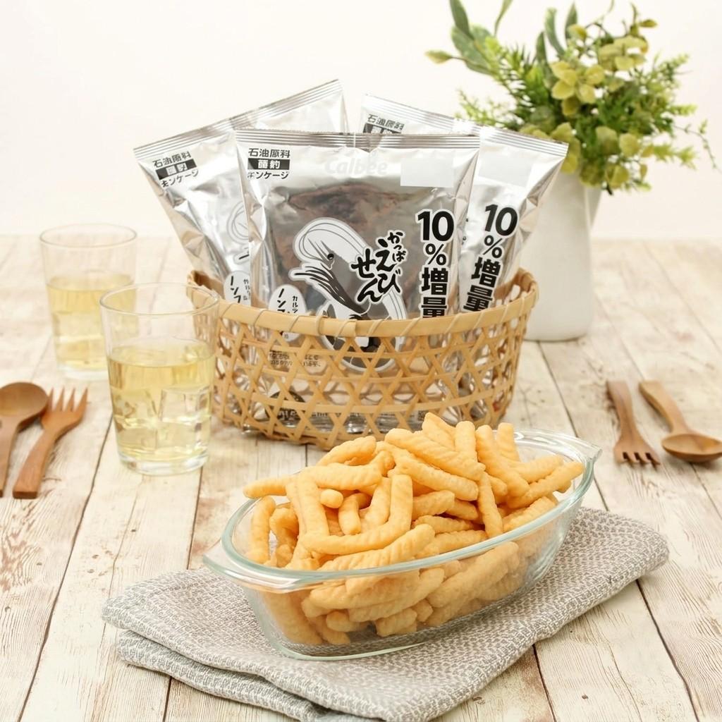 Calbee Kappa Ebisen Shrimp Flavored Chips 77g (Pack of 3) - Image 2