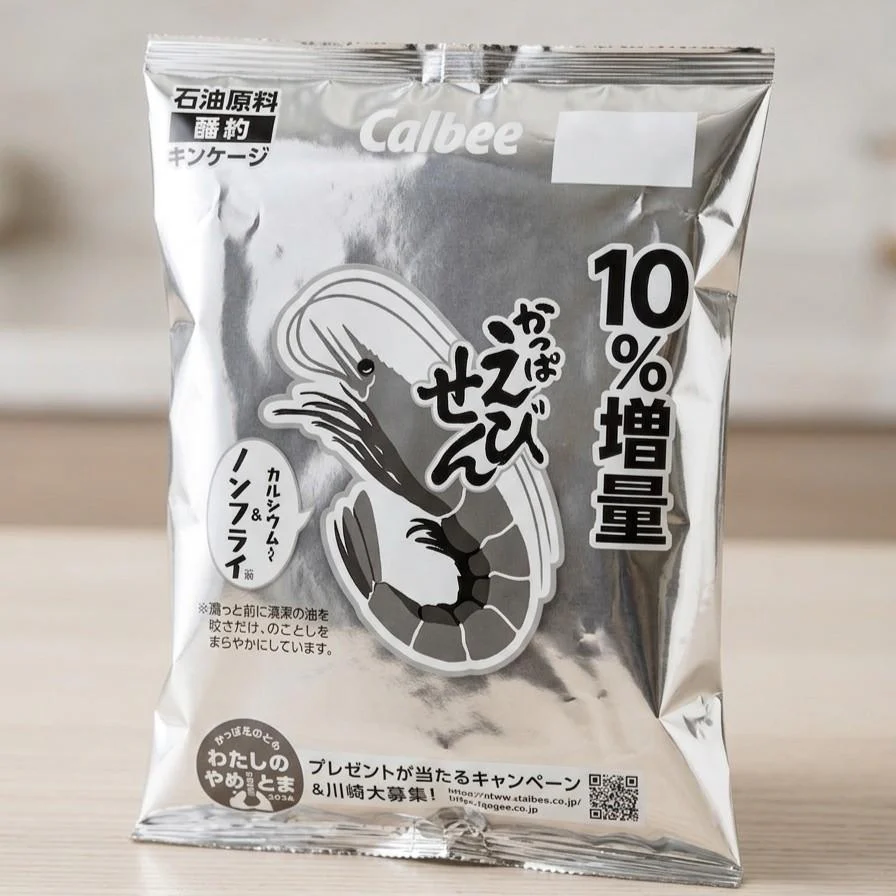 Calbee Kappa Ebisen Shrimp Flavored Chips 77g (Pack of 3) - Image 3