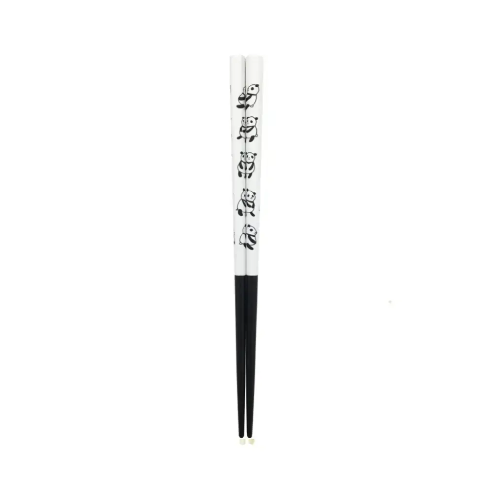 Children's Chopsticks Non-Slip Dishwasher Safe Panda Design 18cm