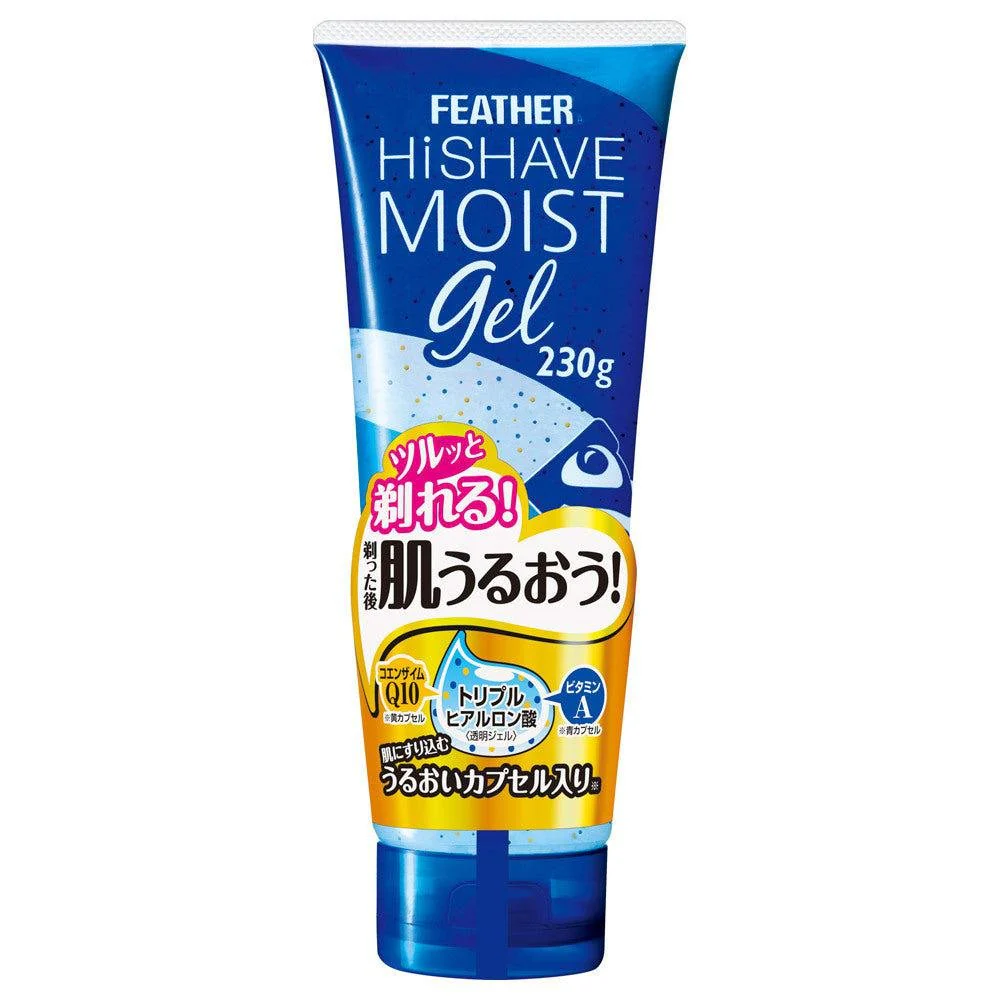 Feather Hi Shave Moist Shaving Gel Transparent Moisturizing Gel 230g