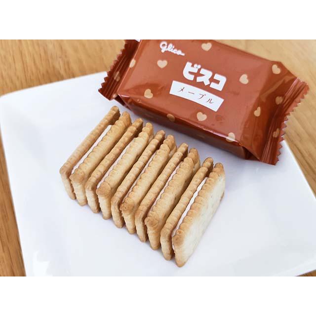 Glico Bisco Maple Syrup Flavored Cream Sandwich Cookies 15 Pieces (Pack of 5) - Image 5
