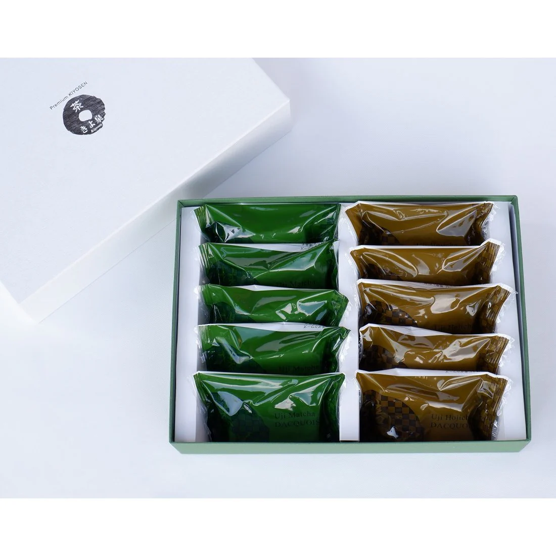 Kiyosen Dacquoise Uji Matcha & Hojicha Wheat-Free Cake Assort 10 ct.