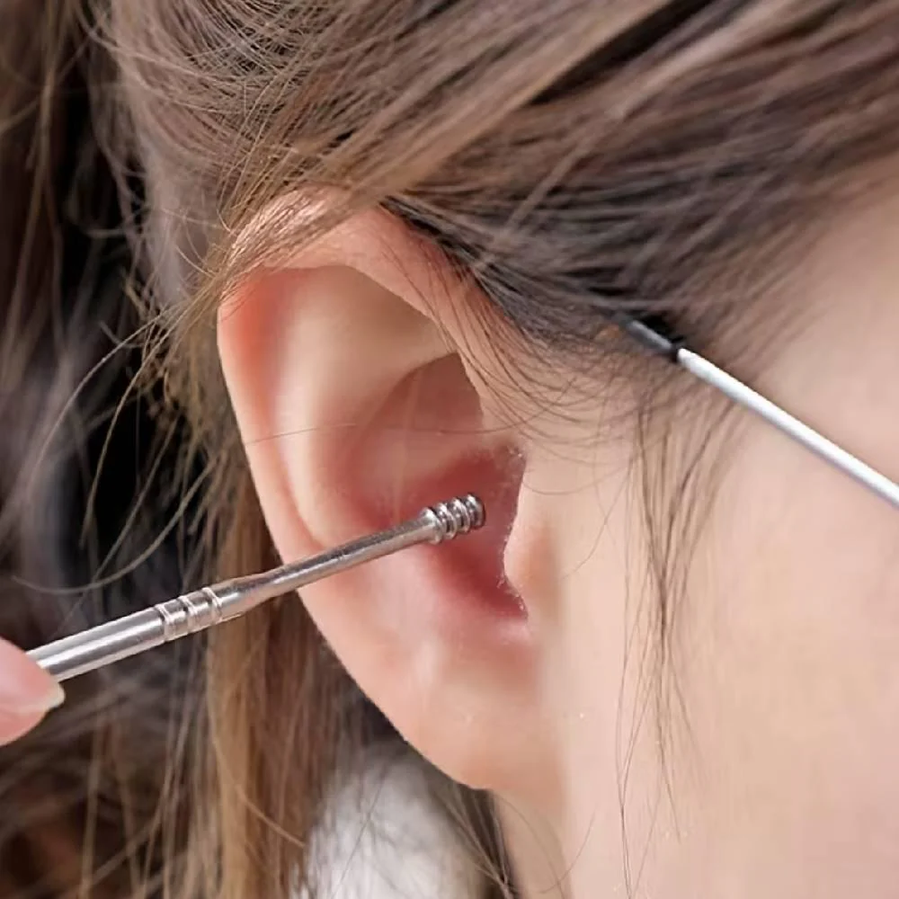 Mimikaki Chrome Plated Ear Pick Earwax Remover With Cap - Image 2