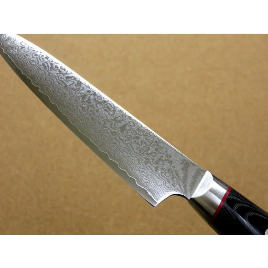 Seki Kanetsugu Saiun 33-Layer Damascus Steel Utility Knife 120mm - Image 3