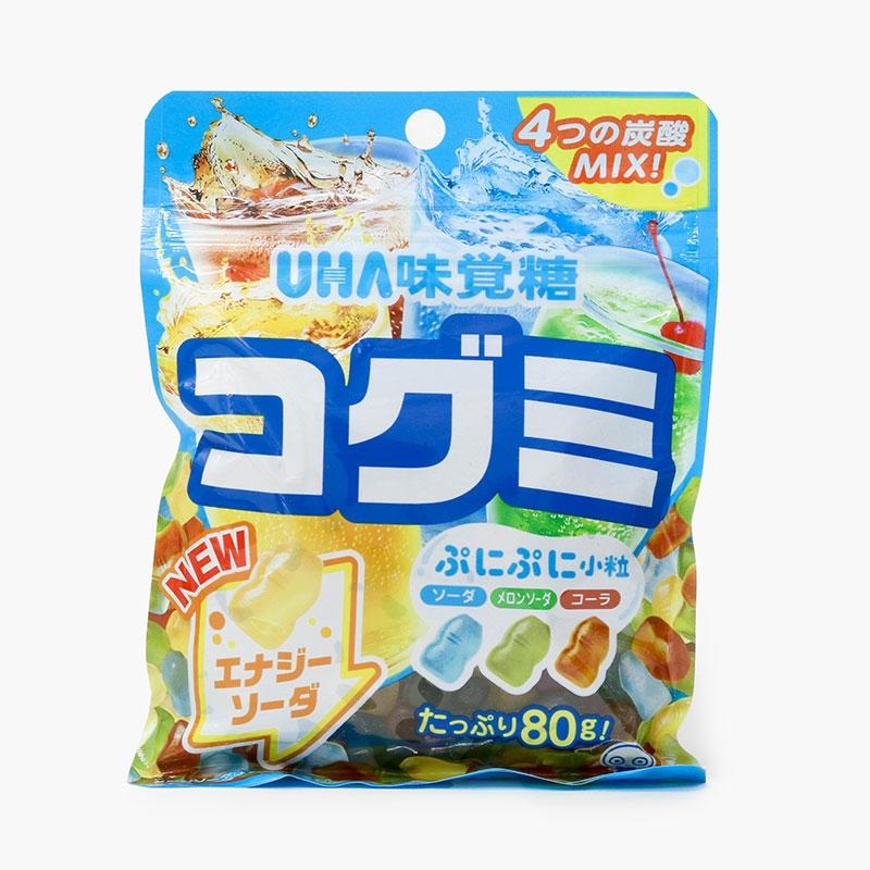 UHA Mikakuto Carbonated Soda Gummy Candy 4 Flavor Japanese Gummies Mix 80g - Image 3